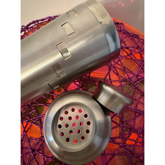OGGI STAINLESS STEEL Dial A Drink Cocktail Shaker MIXED MIXER 11" tall - Picture 3 of 5